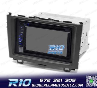 MARCO NEGRO RADIO 2-DIN PARA HONDA CR-V 07-11