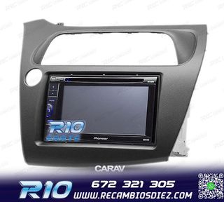 MARCO NEGRO RADIO 2-DIN PARA HONDA CIVIC HATCHBACK 06-11