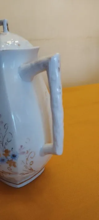 Cafetera porcelana floral vintage