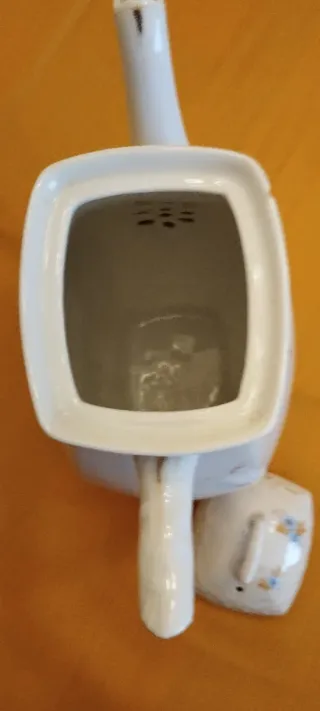 Cafetera porcelana floral vintage