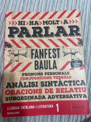 Llengua catalana i literatura 1r Batxillerat LA...
