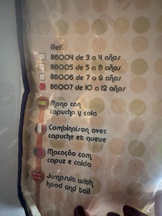 Disfraz Pikachu Talla 10-12