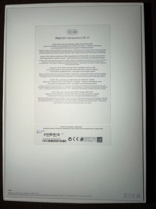iPad 6a generación 32GB wifi plata