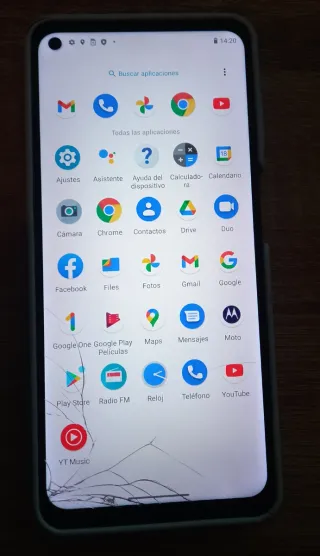 Motorola Moto g(9) plus con desgaste