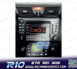 MARCO NEGRO PARA RADIO 2-DIN PARA FIAT STILO