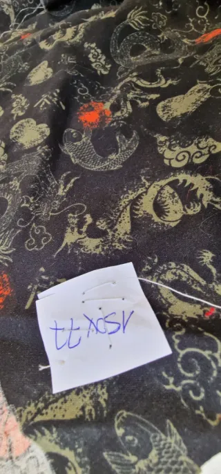 Tela algodón magia negra 150x77cm