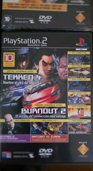 4 Demos PS2: Soul Calibur 2, Castlevania, NFS, Tek