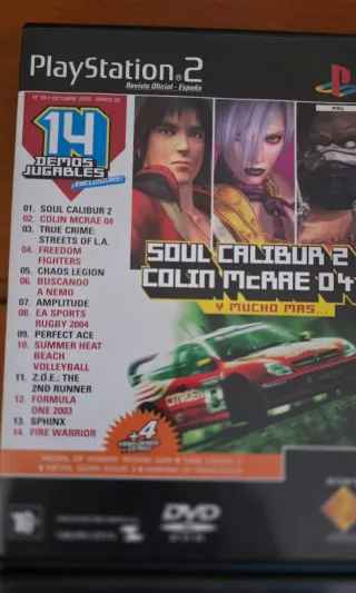 4 Demos PS2: Soul Calibur 2, Castlevania, NFS, Tek