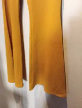Pantalón campana retro mostaza Talla S