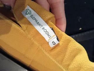 Pantalón campana retro mostaza Talla S