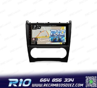 RADIO GPS ANDROID 13 PARA MERCEDES CLASE C W203 CLK W209 G W