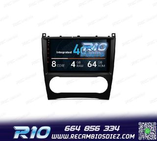 RADIO GPS ANDROID 13 PARA MERCEDES CLASE C W203 CLK W209 G W