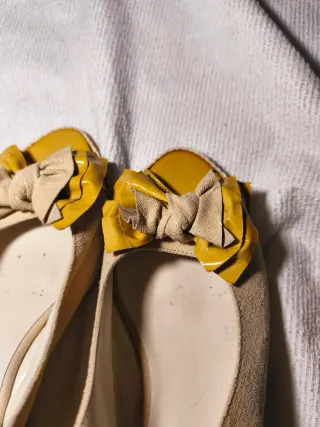 Sandalias La Badia Firenze Beige/Amarillo T.39