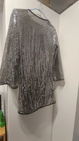 Disfraz lentejuelas disco talla única