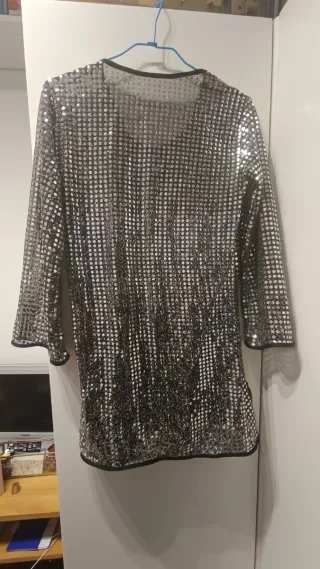 Disfraz lentejuelas disco talla única