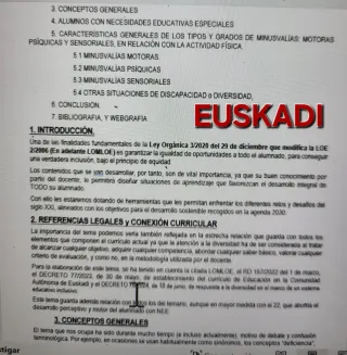 Temario Oposición Educación Física Euskadi