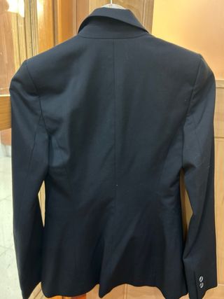 Americana Zara Mujer Negra Talla XS