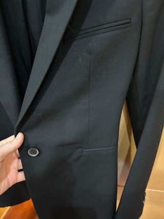 Americana Zara Mujer Negra Talla XS