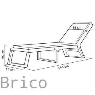 Tumbona Dream con Cojín Wengué