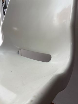 Silla de escritorio regulable blanca,