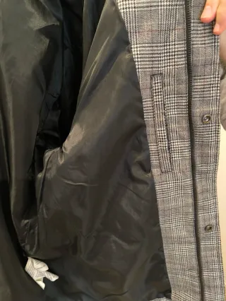 Cazadora Zara cuadros hombre