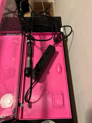 Acuario Rosa con Accesorios