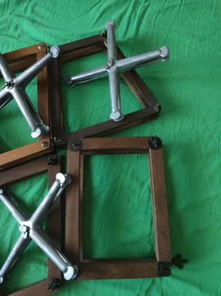 Prensas madera raquetas tenis colección decoración