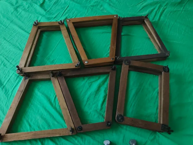 Prensas madera raquetas tenis colección decoración