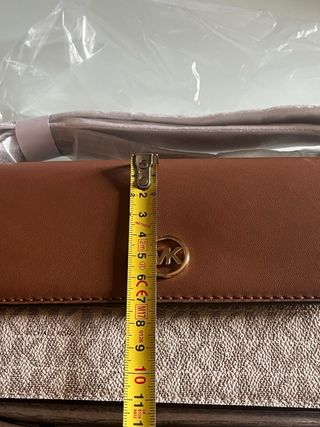 Borsa Michael Kors tracollina beige/marrone