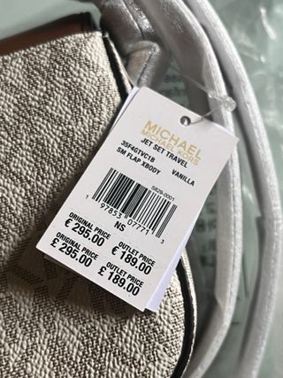 Borsa Michael Kors tracollina beige/marrone