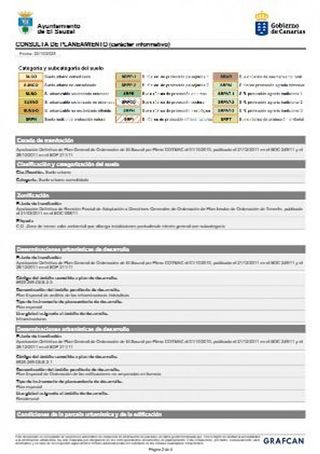 Terreno en venta en Sauzal (El)