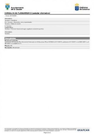 Terreno en venta en Sauzal (El)