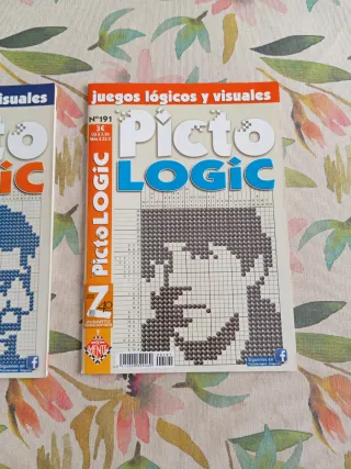 Lote 3 Revistas PictoLogic Juegos Lógicos