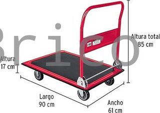 Carretilla Plegable Con Plataforma - 300 Kg - Truper