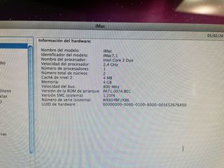 iMac 2007 20.5 4GB RAM 500GB HDD