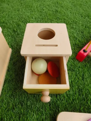 Lote Juguetes Bebé Madera y Tela