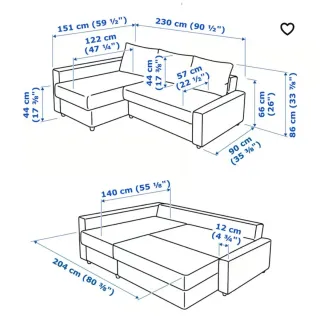 FRIHETEN Sofa Cama Chaise Longue Ikea Azu