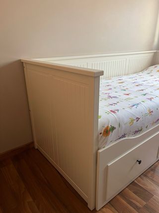 Cama nido blanca con cajones