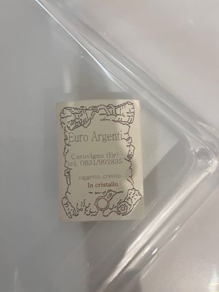 Svuotatasche in cristallo