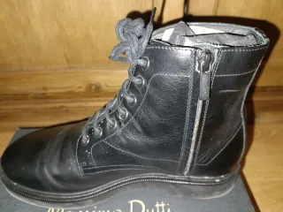 Botas Massimo Dutti Piel Hombre Negras