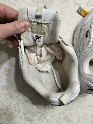 Playeros Fila niña blancos