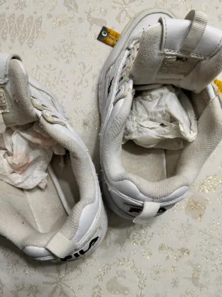 Playeros Fila niña blancos