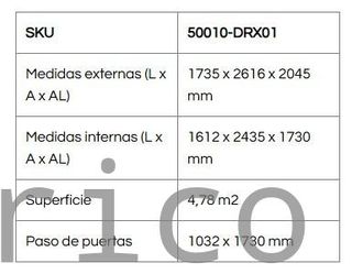 Caseta Metálica Top Titan 173x261x204 cm - Duramax