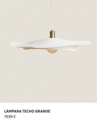 Lámpara de techo Zara Home grande