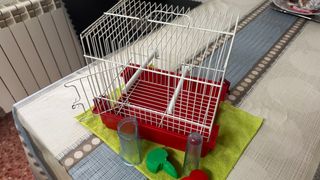 Jaula para pájaros de metal