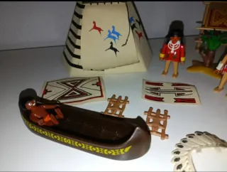 Playmobil Poblado Indio Años 90
