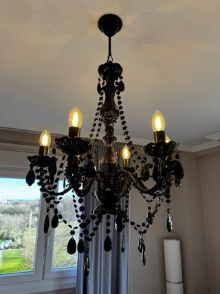 Lámpara de lágrimas negra