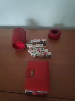 Conjunto Vintage Juegos Mesa Cuero