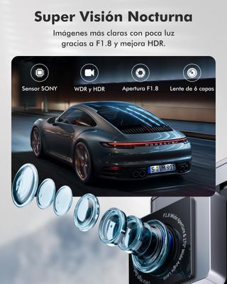 Cámara de Coche 4.5K+2K Delantera y Trasera