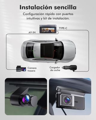 Cámara de Coche 4.5K+2K Delantera y Trasera